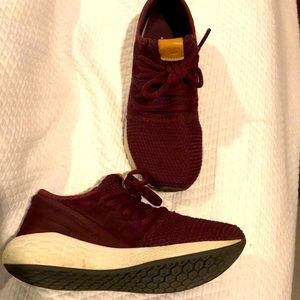 Maroon new balance sneakers